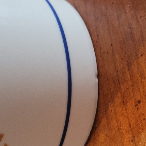 Vtg Canister Crockpot Ceramic Geese 1 Qt Oven Proof Lidded Flour Beans - Picture 8 of 8